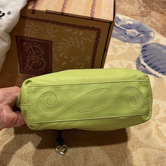 Brighton Jodi reversible leather/fabric small handbag in original bag & box - Picture 5 of 9